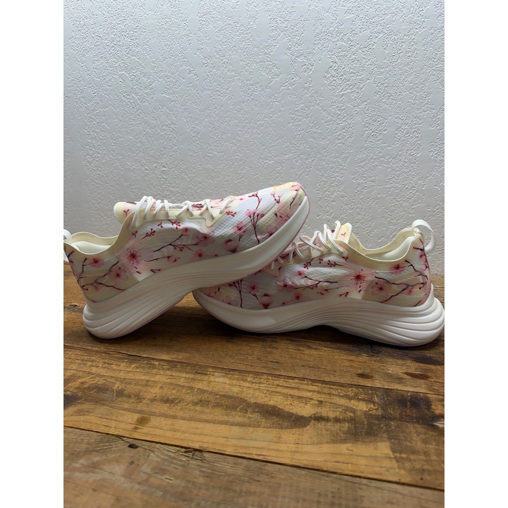 APL Streamline Running Shoes Mens 10 Cherry Blossom Floral White Pink 1221XC - Picture 5 of 9